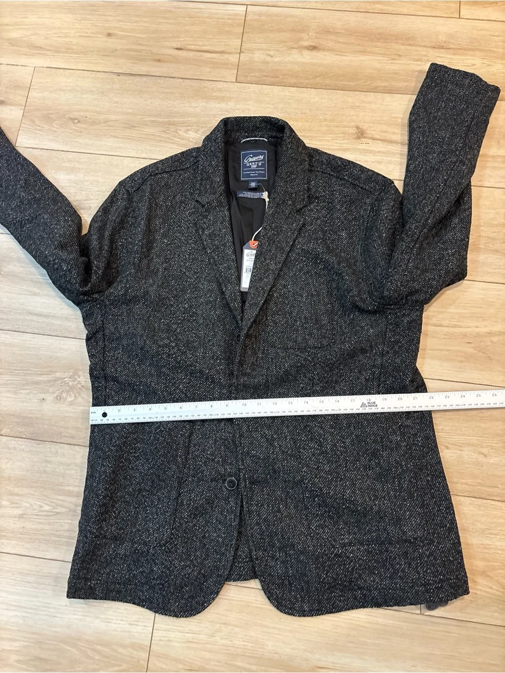 Grayers mens Blazer size XL tweed West End Blazer gray black marl NWT